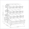 Regał warzywny gondola bez skrzynek 150 cm